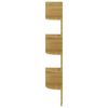 vidaXL Wall Corner Shelf Sonoma Oak 19x19x123 cm Engineered Wood