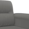 vidaXL 2-Seater Sofa Dark Grey 120 cm Microfibre Fabric