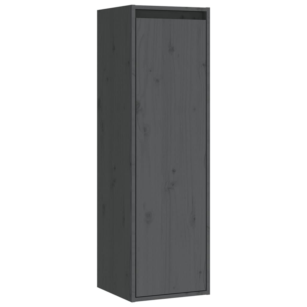 vidaXL TV Cabinets 6 pcs Grey Solid Wood Pine