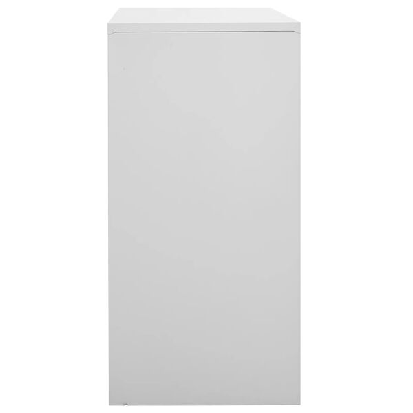 vidaXL Locker Cabinet Light Grey 90x45x92.5 cm Steel