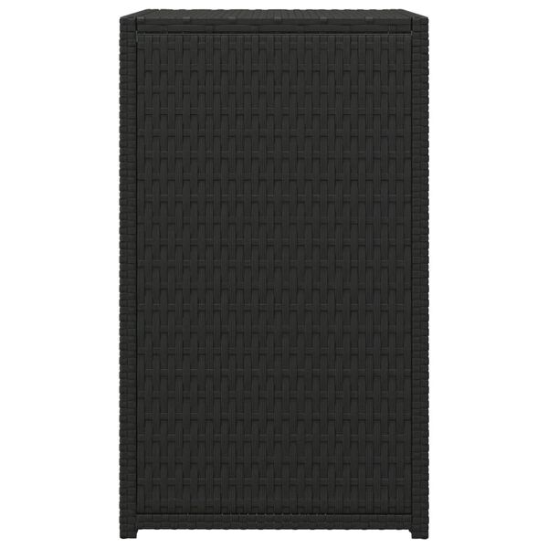 vidaXL C Table Black 40x35x60 cm Poly Rattan