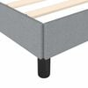 vidaXL Bed Frame without Mattress Light Grey 100x203 cm Twin XL Fabric