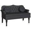 vidaXL Chesterfield Bench Black 120.5 x 65 x 75 cm Faux Leather