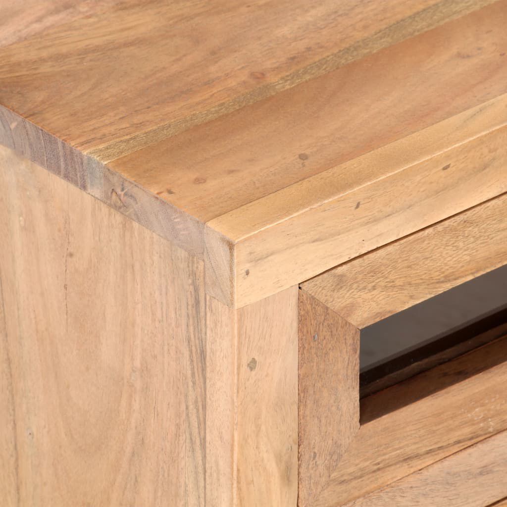 vidaXL TV Cabinet 110x30x40 cm Solid Acacia Wood