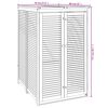 vidaXL Single Garbage Bin Shed 70x89x117 cm Solid Wood Acacia
