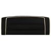 vidaXL Foldable Dog Sofa Black 73x67x26 cm Plush Washable Cushion