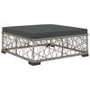 vidaXL 8 Piece Garden Lounge Set with Cushions Poly Rattan Gray