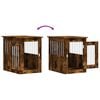 vidaXL Dog Crate Furniture Smoked Oak 45x62x59 cm Engineered Wood