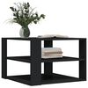 vidaXL Coffee Table Black 59.5x59.5x40 cm Engineered Wood