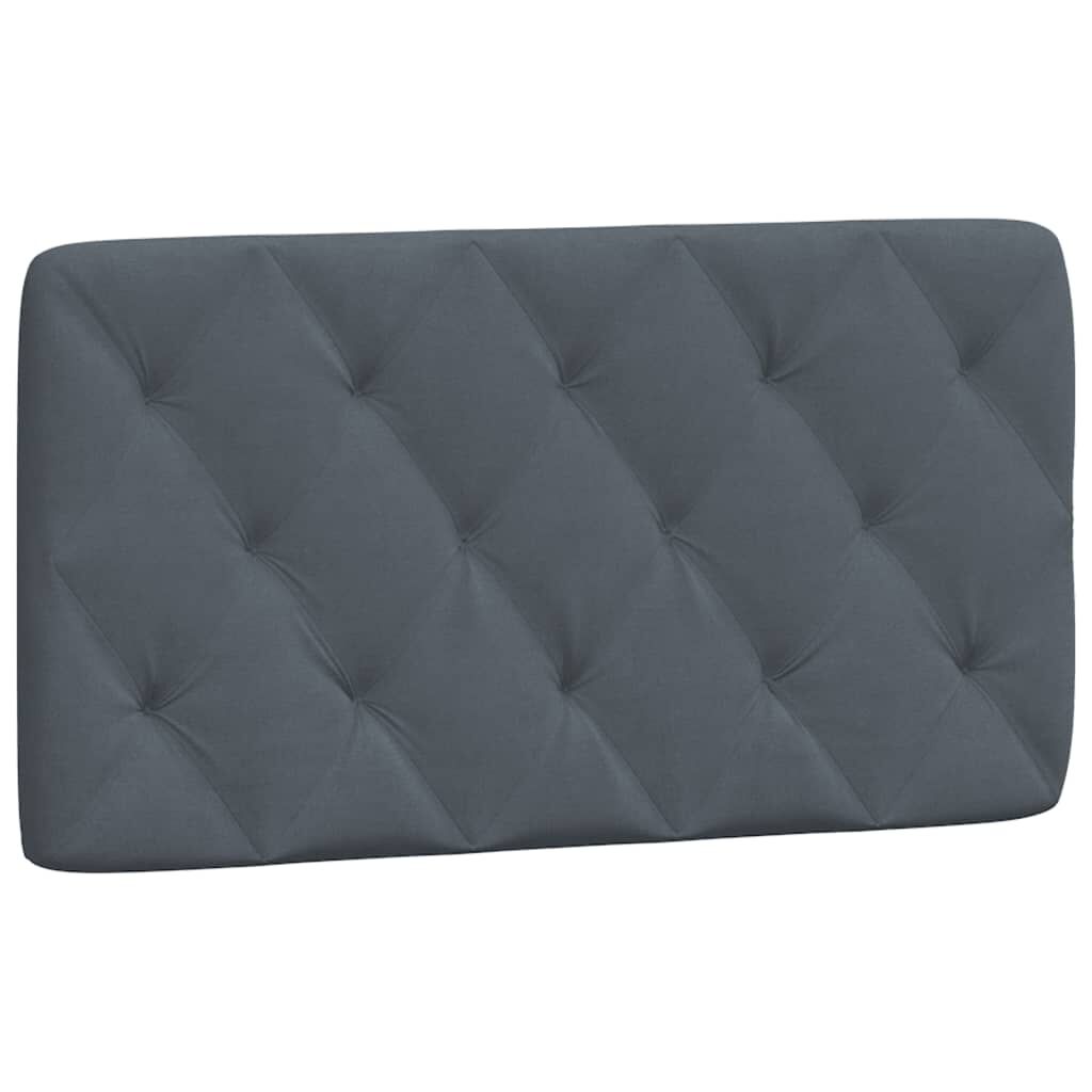 vidaXL Headboard Cushion Dark Grey 100 cm Velvet