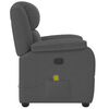 vidaXL Massage Recliner Chair Dark Grey Fabric