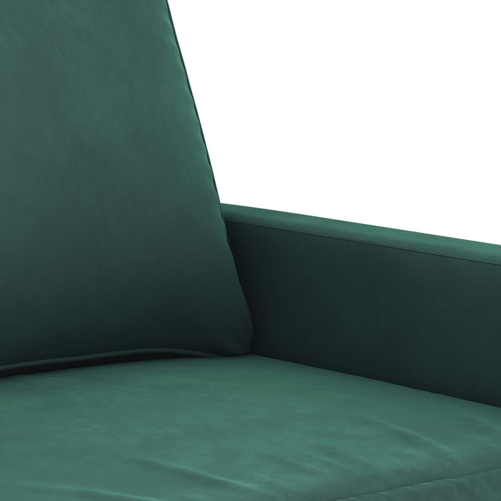 vidaXL Sofa Chair Dark Green 60 cm Velvet