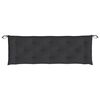 vidaXL Garden Bench Cushion Black 150x50x7 cm Oxford Fabric