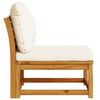 vidaXL Garden Sofa with Cushions Solid Wood Acacia