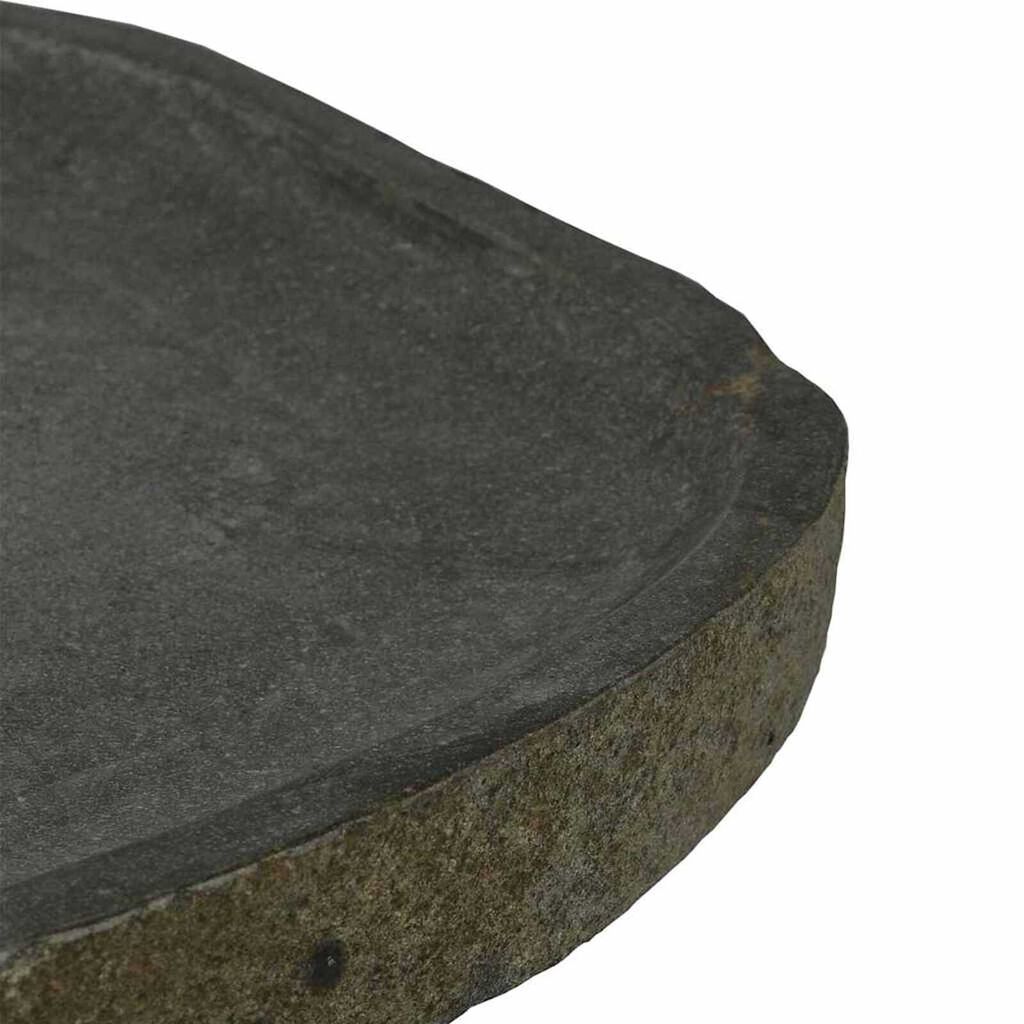vidaXL Basin Grey (55-65) x (40-50) x 6 cm River stone