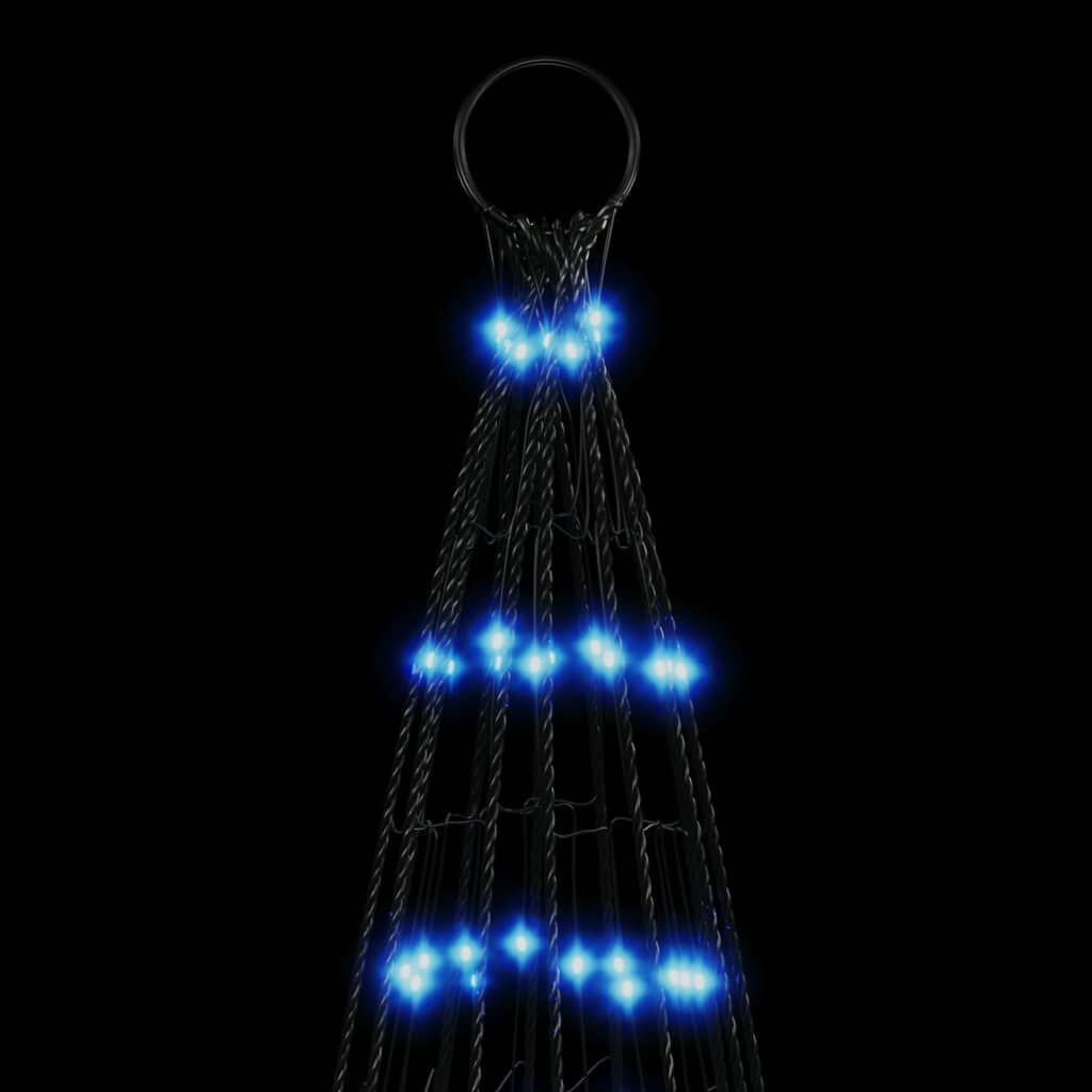 vidaXL Christmas Tree Light on Flagpole 1534 LEDs Blue 500 cm