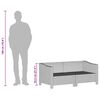 vidaXL 2 Piece Garden Lounge Set with Cushions Grey Poly Rattan