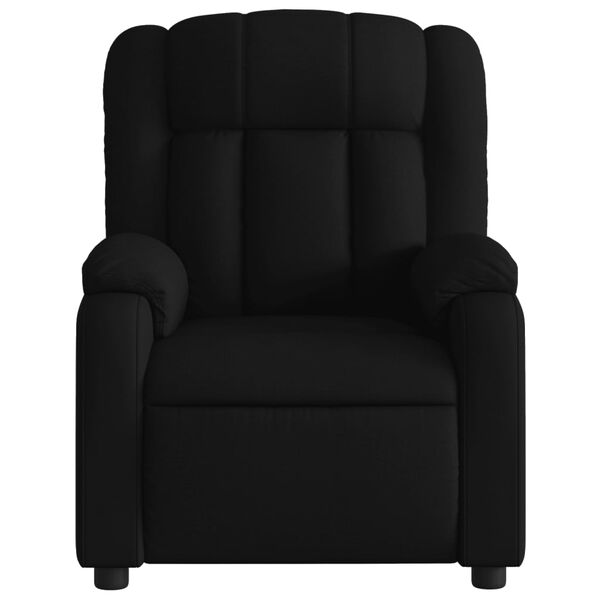 vidaXL Electric Massage Recliner Chair Black Fabric