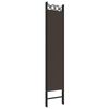 vidaXL 5-Panel Room Divider Brown 200x200 cm Fabric