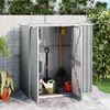 vidaXL Garden Tool Shed Grey 161x89x161 cm Galvanised Steel