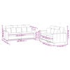 vidaXL 2 Piece Sofa Set with Cushions Dark Green Velvet