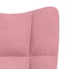 vidaXL Relaxing Chair Pink Velvet