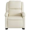 vidaXL Stand up Recliner Chair Cream Faux Leather