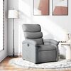 vidaXL Recliner Chair Light Grey Fabric