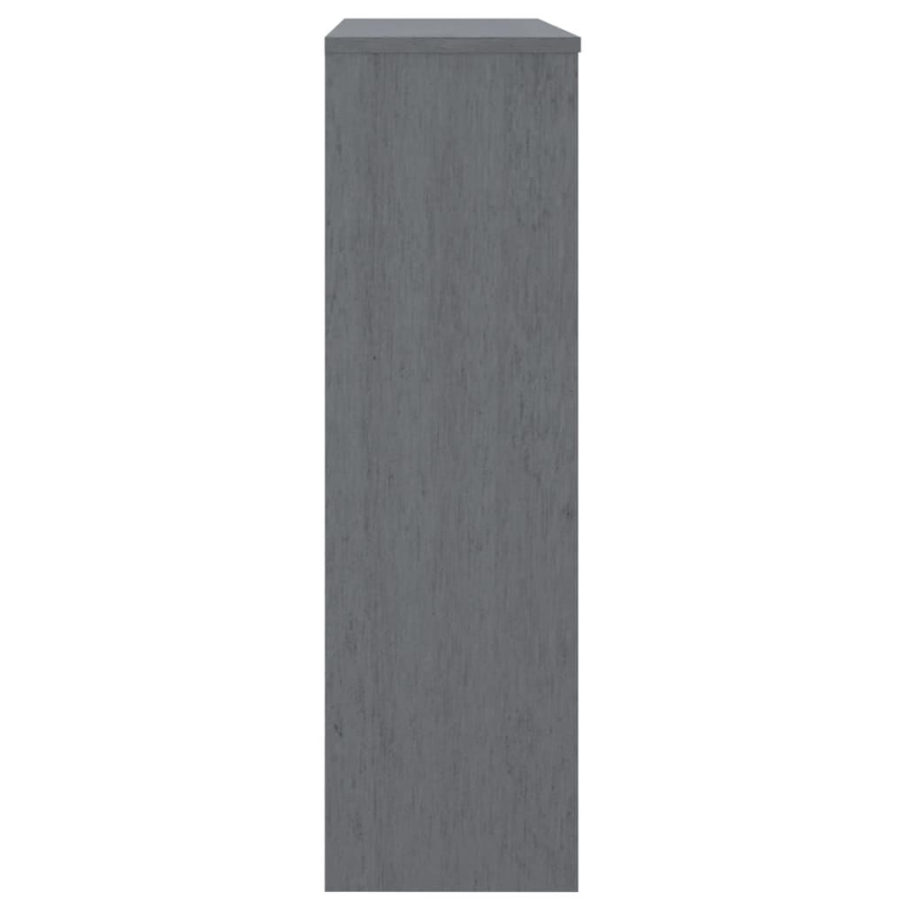 vidaXL Top for Highboard HAMAR Dark Grey 90x30x100cm Solid Wood Pine
