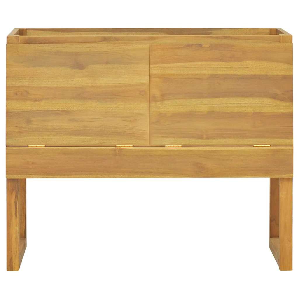 vidaXL Bathroom Cabinet 90x45x75 cm Solid Wood Teak