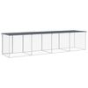 vidaXL Chicken Cage with Roof Anthracite 403x98x90 cm Galvanised Steel