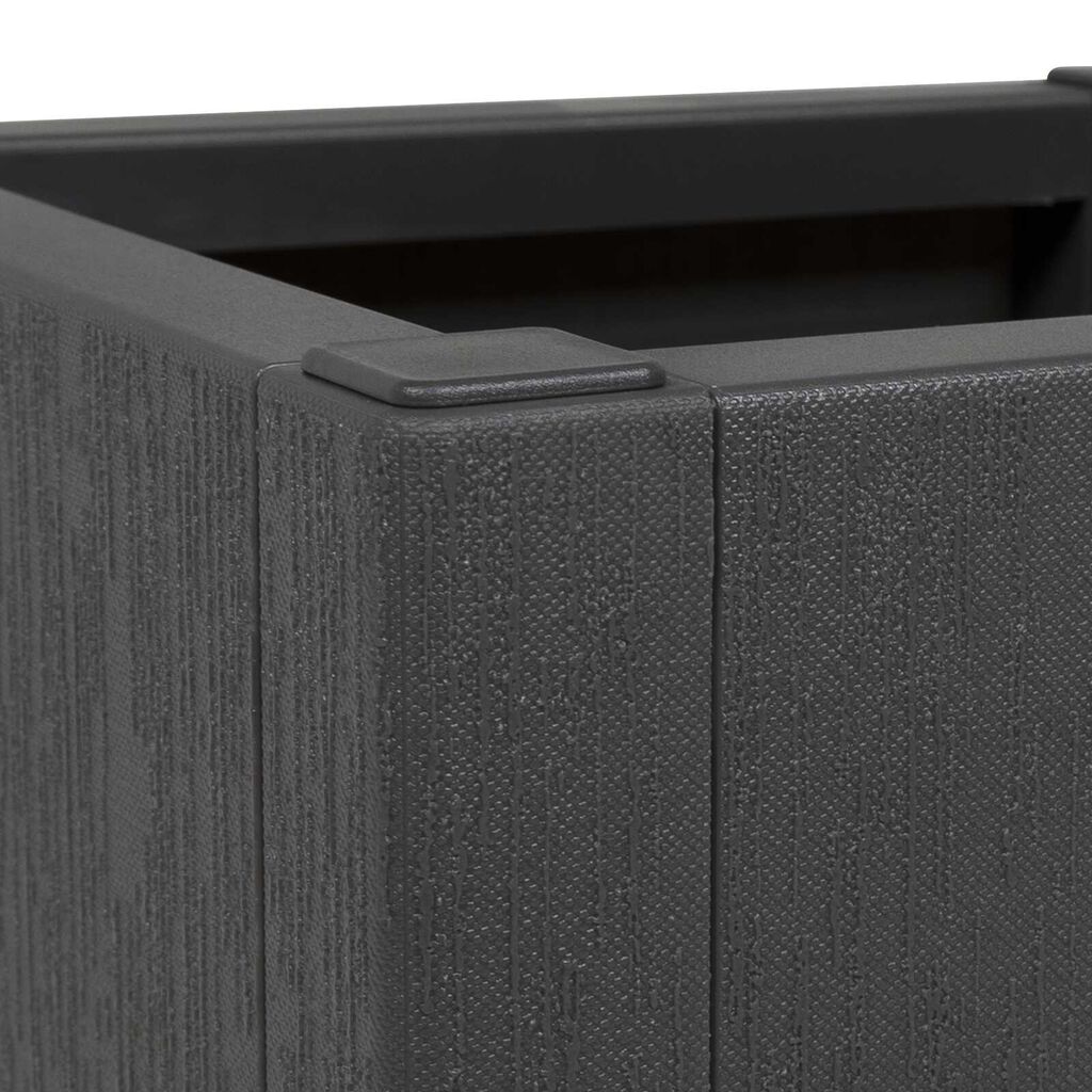 vidaXL Garden Planter in Dark Grey, 36x36x35 cm, made of PP