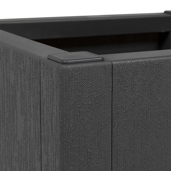 vidaXL Garden Planter in Dark Grey, 36x36x35 cm, made of PP