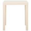 vidaXL Garden Table White 79x65x72 cm Plastic