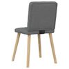 vidaXL Dining Chairs 2 pcs Dark Grey Fabric