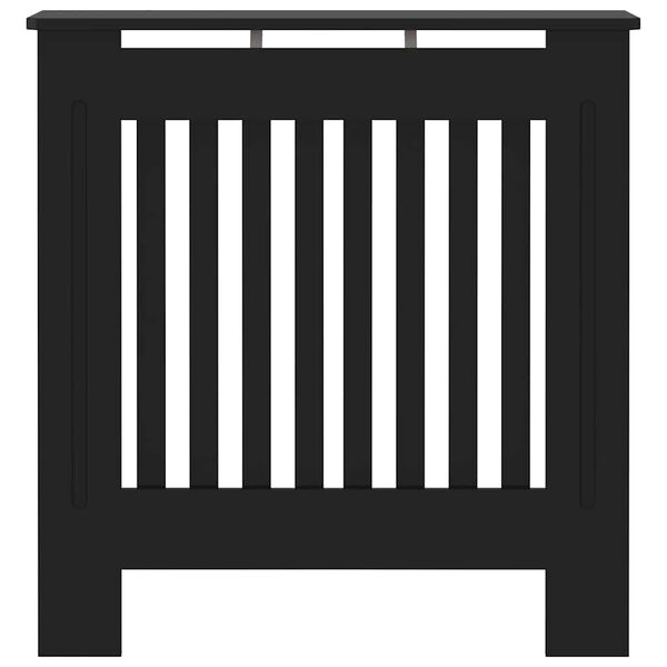 vidaXL MDF Radiator Cover Black 78 cm