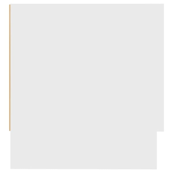 vidaXL Wardrobe White 100x32.5x35 cm Engineered Wood