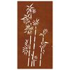 vidaXL Garden Wall Decoration 105x55 cm Corten Steel Bamboo Design