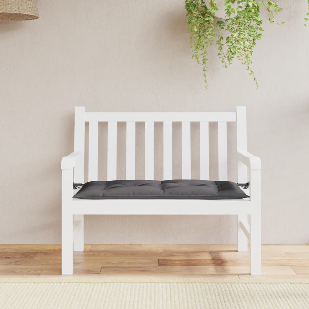 vidaXL Garden Bench Cushion Anthracite 110x50x7 cm Oxford Fabric