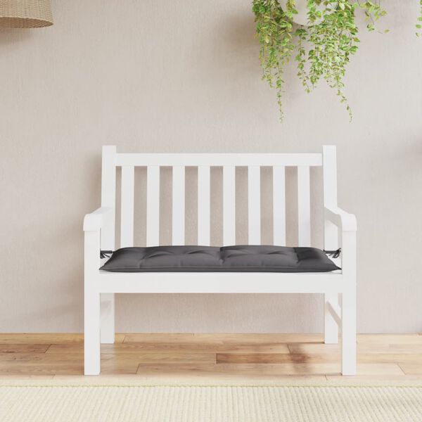 vidaXL Garden Bench Cushion Anthracite 110x50x7 cm Oxford Fabric