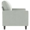vidaXL 2-Seater Sofa Light Grey 120 cm Velvet