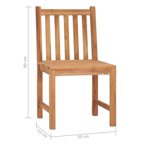 vidaXL 9 Piece Garden Dining Set Solid Teak Wood