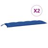 vidaXL Garden Bench Cushions 2pcs Blue 150x50x7cm Oxford Fabric