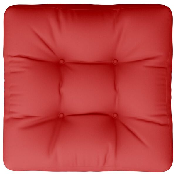 vidaXL Pallet Cushion Red 50x50x12 cm Fabric