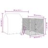 vidaXL Outdoor Dog Kennel with Roof Silver 4x4x2.5 m Galvanised Steel