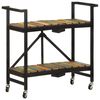 vidaXL Kitchen Trolley 87x36x81 cm Solid Reclaimed Wood