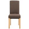 vidaXL Dining Chairs 4 pcs Brown Fabric