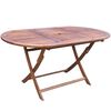 vidaXL 9 Piece Outdoor Dining Set with Cushions Solid Acacia Wood
