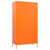 vidaXL Wardrobe Orange 90x50x180 cm Steel