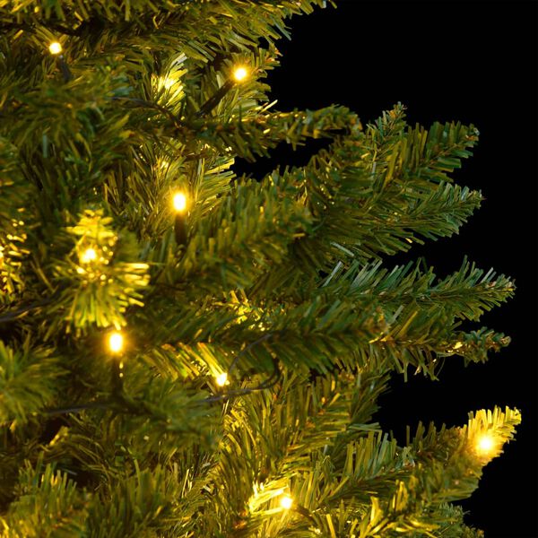 vidaXL Artificial Hinged Christmas Tree 150 LEDs 150 cm